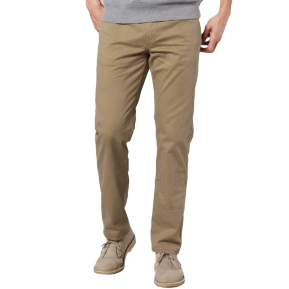 Dockers Pants Men 36x30 Tan Straight Fit Jean Cut 5 Pocket Chino Stretch
